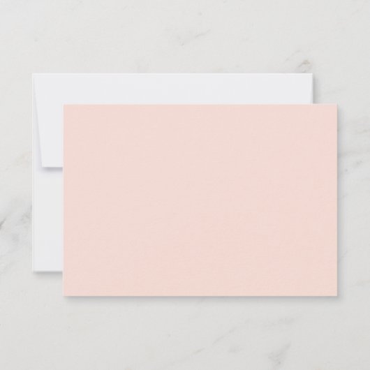 Faire-part Photo botanique rose et blanc Enregistrer la date (Dos)