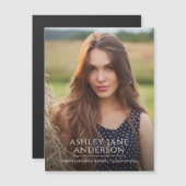 Faire-part photo chic Graduation (Devant / Derrière)