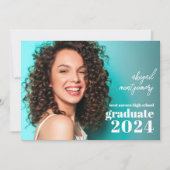 Faire-part photo chic Graduation (Devant)