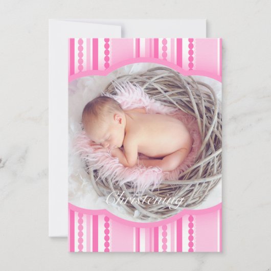 Faire-part photo Christening girls (Devant)