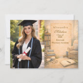Faire-part Photo Classic Psychology Graduation (Devant)
