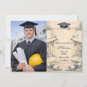 Faire-part Photo Classical Architecture Graduation (Devant)