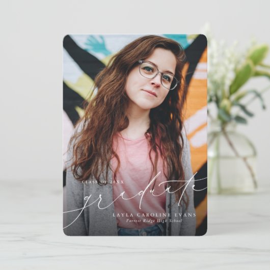 Faire-part photo classique (Debout devant)