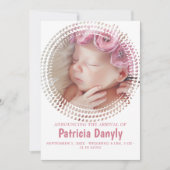 Faire-part Photo Collage de photos de bébé simple minimal mig (Devant)