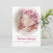 Faire-part Photo Collage de photos de bébé simple minimal mig (Debout devant)