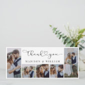 Faire-part Photo Collage Mariage Merci (Debout devant)