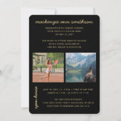 Faire-part Photo Collage Moderne 2025 Graduation Open House (Dos)