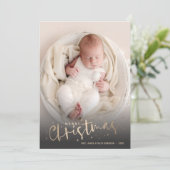 Faire-part Photo Collage Naissance de Noël (Debout devant)