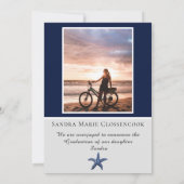 Faire-part Photo Collage Nautique Starfish Diplôme de la mari (Dos)