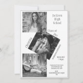 Faire-part Photo Collage Personalized 4 Photo Graduation (Devant)