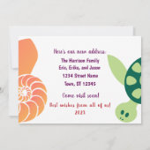 Faire-part Photo Cute Fish We've Moved to the Beach Nouveau A (Dos)