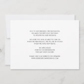 Faire-part Photo d'amour identique élégant Nouveaux plans Cha (Dos)