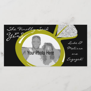 Faire-part Photo de bague de fiançailles