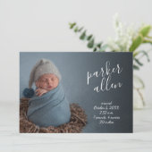 Faire-part Photo de bébé moderne Collage de la naissance (Debout devant)