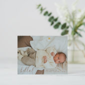 Faire-part Photo de bébé Naissance moderne (Debout devant)