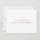 Faire-part Photo de bébé Naissance moderne (Dos)