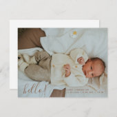 Faire-part Photo de bébé Naissance moderne (Devant / Derrière)