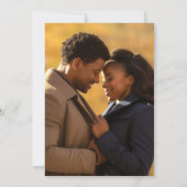 Faire-part Photo de couple de fiançailles Royal Purple (Dos)