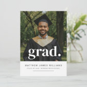 Faire-part photo de diplôme (Debout devant)