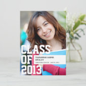 Faire-part photo de diplôme (Debout devant)