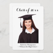 Faire-part photo de diplôme (Devant / Derrière)