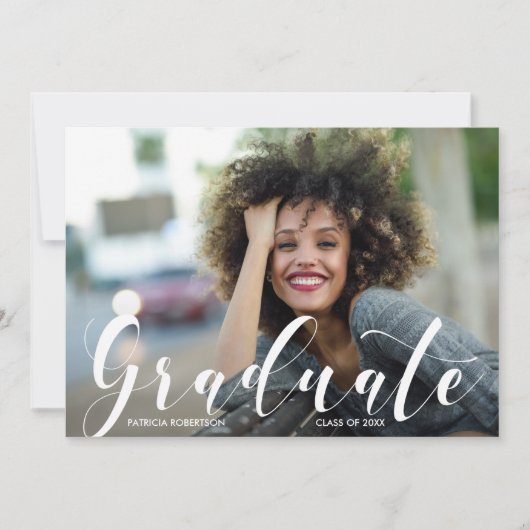 Faire-part photo de diplôme (Devant)