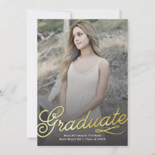 Faire-part photo de diplôme d'études supérieures e
