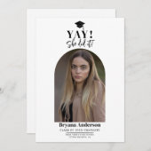 Faire-part photo de Dôme de Graduation Minimale Mo