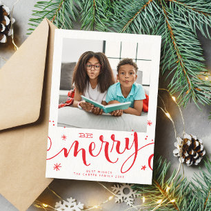 Faire-part PHOTO DE FAMILLE enfants amusants moderne joyeux c