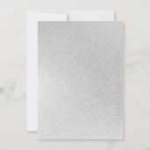 Faire-part Photo de fin d'études | Silver Script Brush Grad K (Dos)