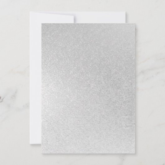 Faire-part Photo de fin d'études | Silver Script Brush Grad K (Dos)