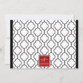 Faire-part photo de graduation chic contemporaine  (Dos)