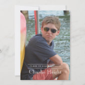 Faire-part photo de graduation classique (Devant)