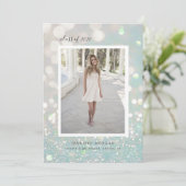 faire-part photo de graduation de parties scintill (Debout devant)