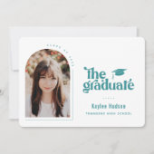 Faire-part Photo de graduation de type rétro (Devant)