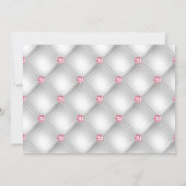 Faire-part Photo de graduation florale tropicale rose et arge (Dos)