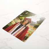 Faire-part photo de Graduation minimale du texte d (Rotation)