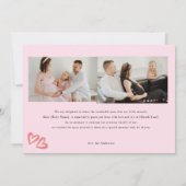 Faire-part photo de grossesse florale | Bientôt (Dos)