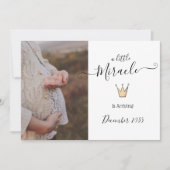 Faire-part photo de grossesse | Petit miracle (Devant)