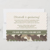 FAIRE-PART PHOTO DE LA DIPLÔME DE CAMOUFLAGE HEART (Dos)