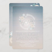 Faire-part photo de la fin de la scolarité de Beac (Devant / Derrière)