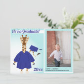 Faire-part photo de la Girafe Jaune Brown (Debout devant)