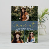 Faire-part photo de la graduation de la peinture à (Debout devant)