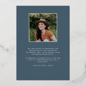 Faire-part photo de la graduation de la peinture à (Verso)