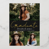 Faire-part photo de la graduation de l'huile de sc (Recto)