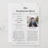 Faire-part photo de la Graduation du journal (Devant)