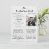 Faire-part photo de la Graduation du journal (Debout devant)