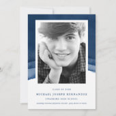 Faire-part photo de la graduation en aquarelle Ind (Devant)