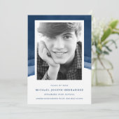 Faire-part photo de la graduation en aquarelle Ind (Debout devant)