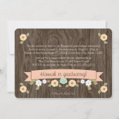 Faire-part photo de la graduation florale de Coral (Dos)